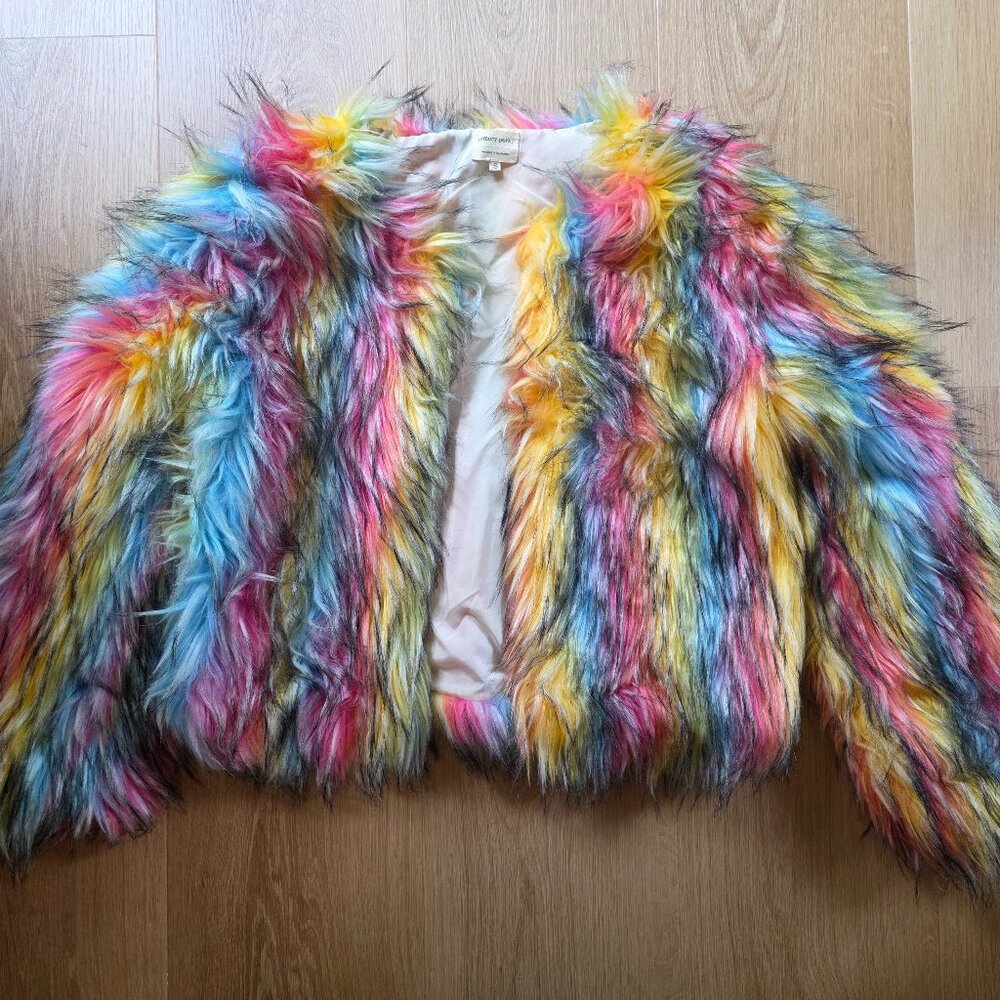 Emory Park Rainbow Fur Jacket